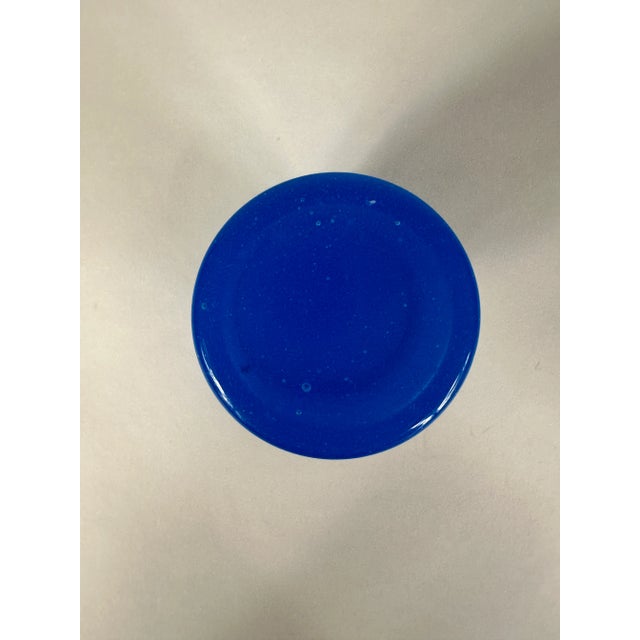 French Early 20th Century Turquoise French Round Casket Box For Sale - Image 3 of 8