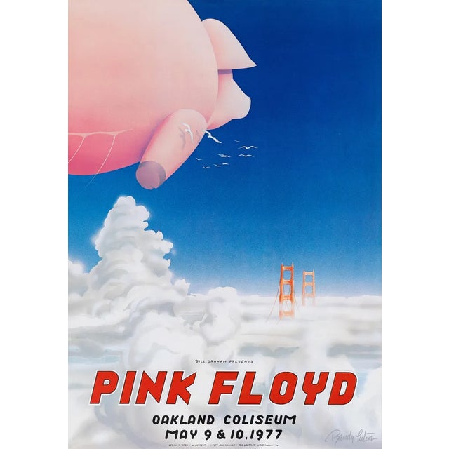 Pink Floyd Original Concert Poster for Oakland Coliseum by Randy Tuten, 1977 For Sale