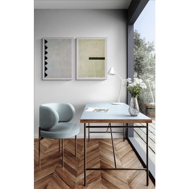 Contemporary Minimalist Painting With Dark Bar For Sale - Image 3 of 3