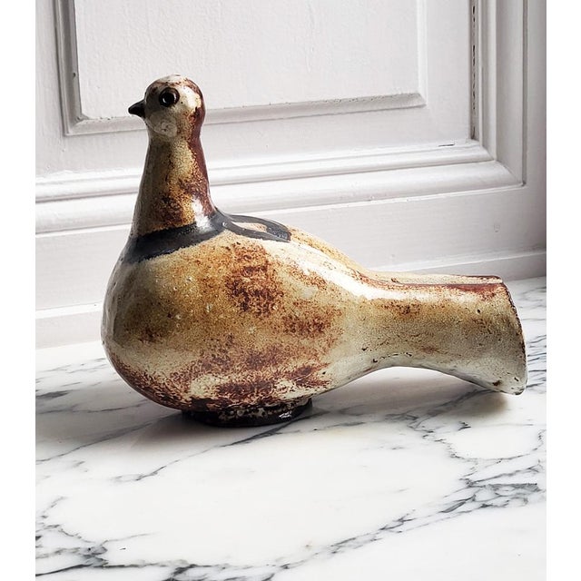 Mid-Century Modern Studio Pottery Dove Sculpture, 1960s For Sale - Image 14 of 14