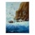 Original Seaside Oil Painting Seagulls Cliffs, Signed N. Gibbs Art, Coastal For Sale