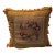 Vintage Needlepoint Pillow With Fortuny Silk For Sale