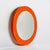 Orange Round Space Age Wall Mirror in Orange, France, 1970s For Sale - Image 8 of 12