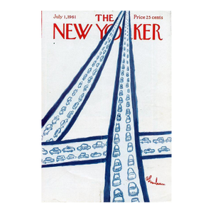 1961 New Yorker Magazine Cover, July 1, Abe Birnbaum Original Cover Art, July 4th