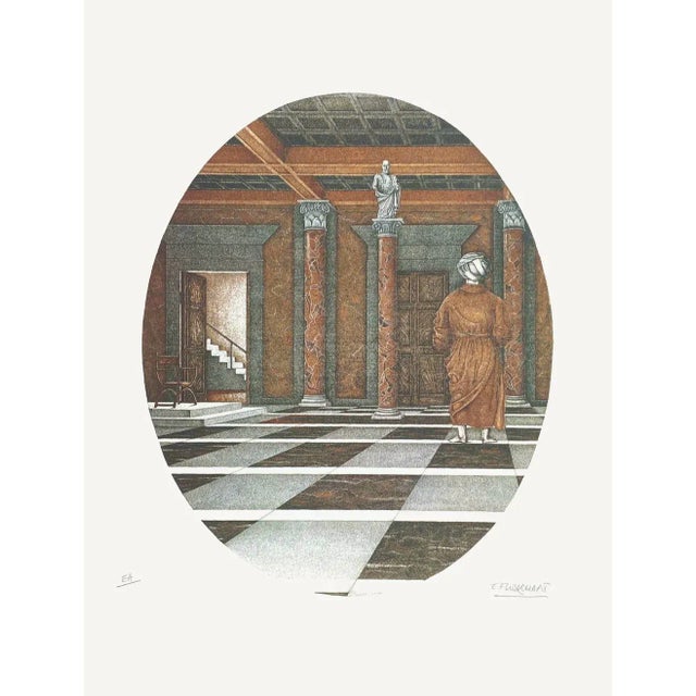Elisabeth FLICK CHARLOT LE VERDICT 1997 screen print on Arches paper signed and justified in pencil 29.9 x 22.4 in...
