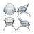 1950s Iron Patio Chairs in the Chantilly Rose Style - Set of 2 For Sale - Image 4 of 8