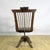 Walnut Swivel Barber Chair with Adjustable Headrest, 1930s For Sale - Image 6 of 9