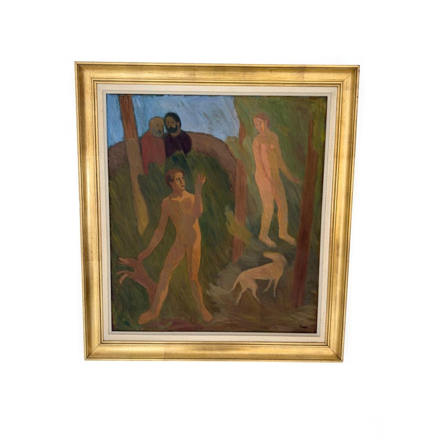 Thor Fagerkvist, The Farewell, 1920s, Oil on Canvas, Framed For Sale - Image 11 of 11