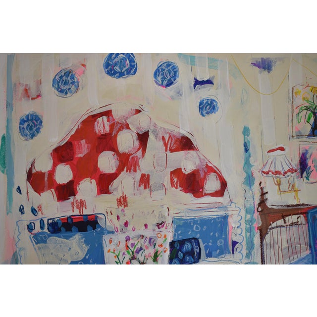 2020s Mixed Media Painting Titled Quintessential Colonial by Daisy Faith For Sale - Image 5 of 8
