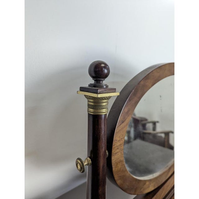Empire Style Dressing Table in Flamed Mahogany For Sale - Image 10 of 14