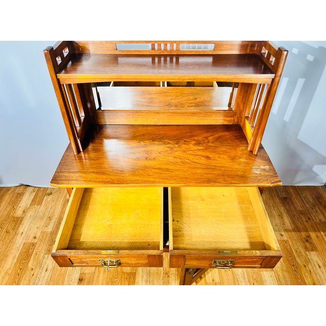 Antique German Art Nouveau Credenza with Mirror from Nic. Eckel Kaiserslautern, Germany, 1890s For Sale - Image 17 of 18