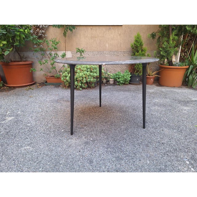 Belsize Model Coffee Table in Iron with Grey Orobic Marble Top by Rodolfo Dordoni for Molteni & C, in Very Good...