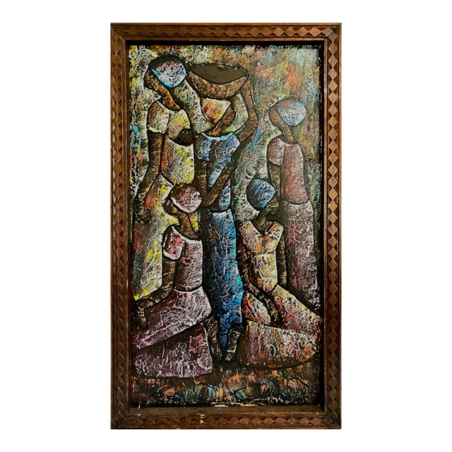 A Gathering of African Women, by Kinioka For Sale