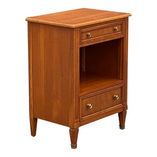 Regency Style Fruitwood Nightstand by Kindel For Sale