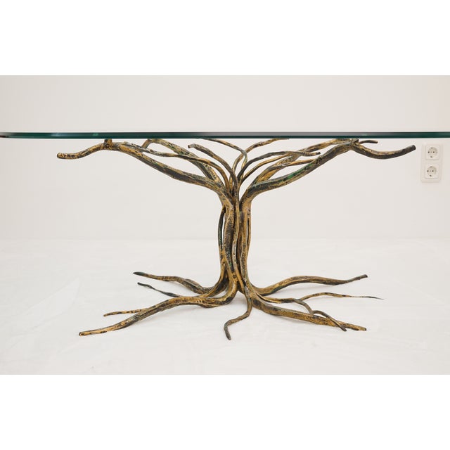 Coffee Table with Forged Metal Frame by Salvino Marsura, 1960s For Sale - Image 10 of 16