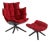 Set of Husk Swivel Lounge Chair and Ottoman by Patricia Urquiola for B&B Italia, 2013 For Sale