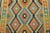 2020s Kilim Rug 4'3'' X 5'9'' Multicolor Wool Handwoven Oriental Carpet For Sale - Image 5 of 12