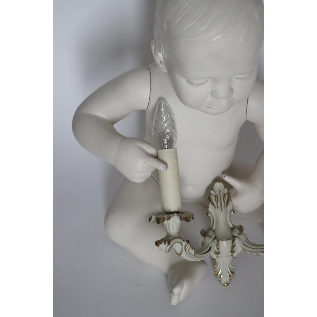 Baroque Wall Sconces in Brass, 1960s For Sale - Image 4 of 14