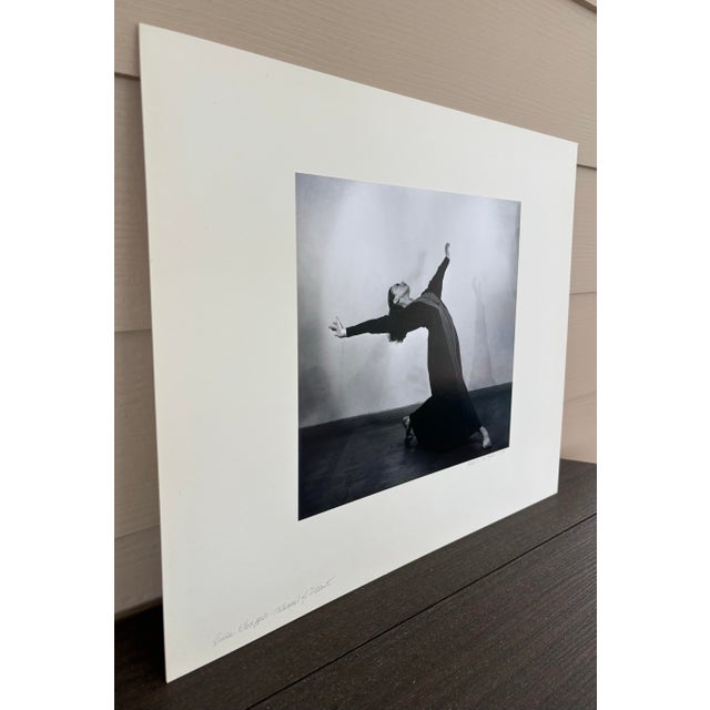 1980s Barbara Morgan Signed Original Silver Gelatin Photograph “Louise Kloepper Statement of Dissent 1938” With Provenance Mounted on Board For Sale - Image 5 of 12