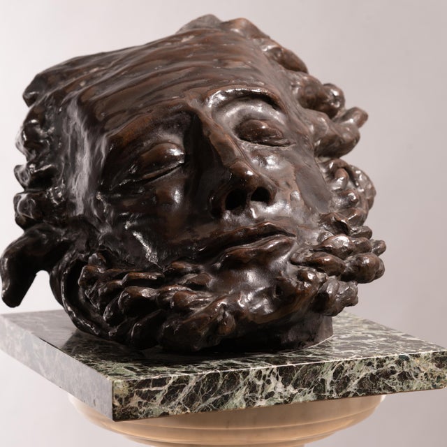 Bronze on a marble base It bears Mayo's signature. Trademark Fondart - Lagana Napoli Of the first sculpture, a group of...