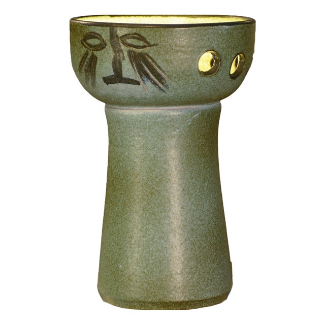 Ceramic Table Lamp by Guillerme et Chambron, 1980s For Sale