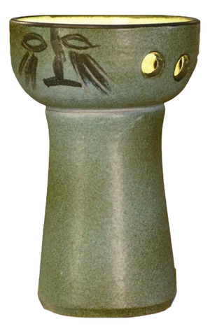 Ceramic Table Lamp by Guillerme et Chambron, 1980s