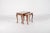 Vintage Nesting Tables with Cane and Glass Top, Set of 2 For Sale - Image 5 of 11