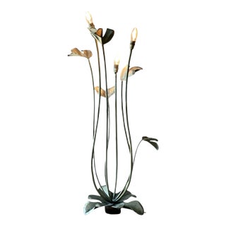 Late 20th Century Art Nouveau Sculptural Floor Lamp, France For Sale