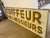 French Large Vintage French Coiffeur Trade Sign For Sale - Image 3 of 10
