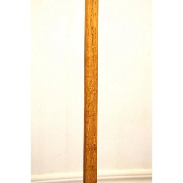 Wood Swedish Aneta Oak Floor Lamps, 1960s , Set of 2 For Sale - Image 7 of 10