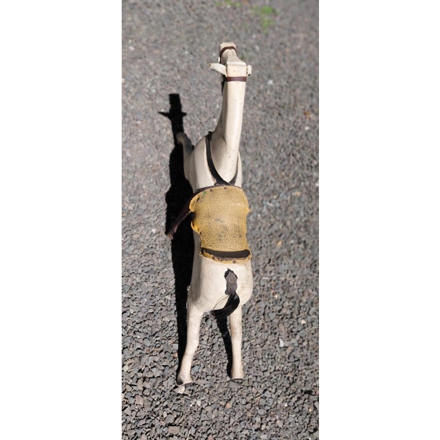 White Vintage Child's Rocking Horse Toy For Sale - Image 8 of 13
