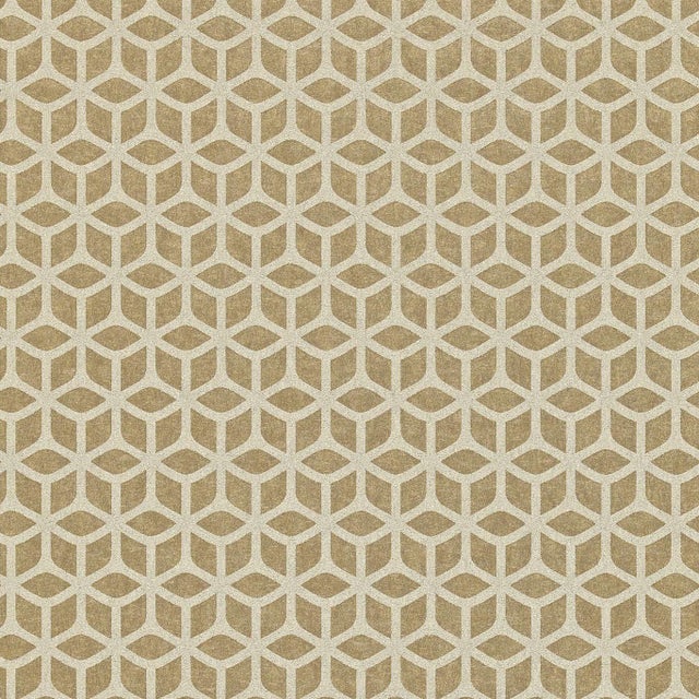 Harlequin Trellis Wallpaper in Rose Gold - a Sample For Sale