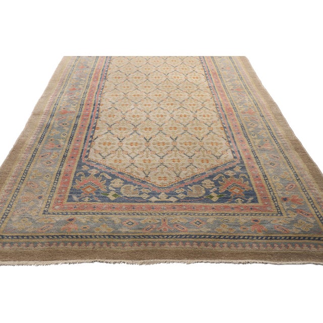 Antique Persian Kerman Rug Runner - 04'03 X 19'10 For Sale - Image 4 of 9