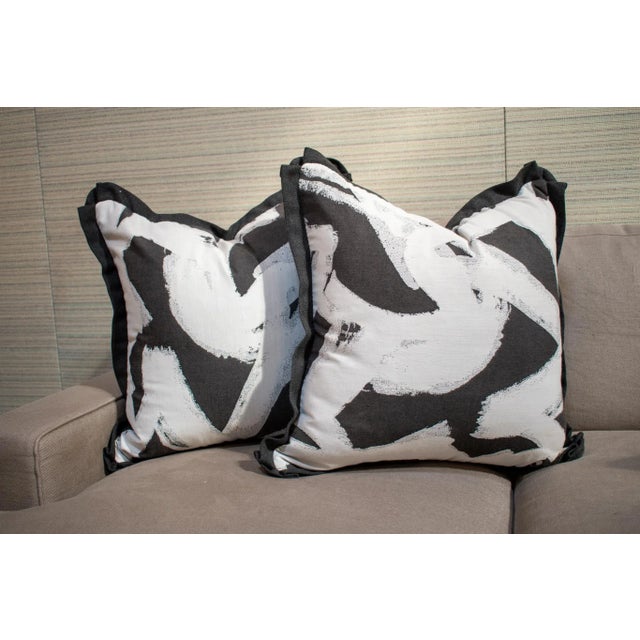 2020s Pair of Custom Perennials “Tangled” Abstract Pillows For Sale - Image 5 of 5