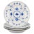 Blue Small Lunch Plates in Blue Fluted Porcelain from Royal Copenhagen, 1980s, Set of 4 For Sale - Image 8 of 8