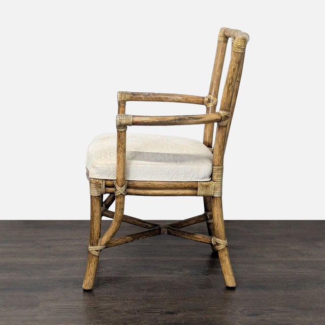 Tan Set of Ten McGuire Bamboo Dining Chairs For Sale - Image 8 of 18