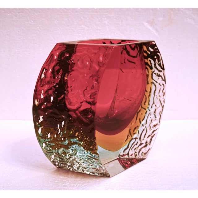 Large Murano Sommerso Glass Oliva Vase from Alessandro Mandruzzato, Italy, 1960s For Sale - Image 10 of 17