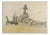 1940's Battleship Drawing For Sale
