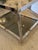 2010s Modern Chrome Glass & Brass End Tables-a Pair For Sale - Image 5 of 11