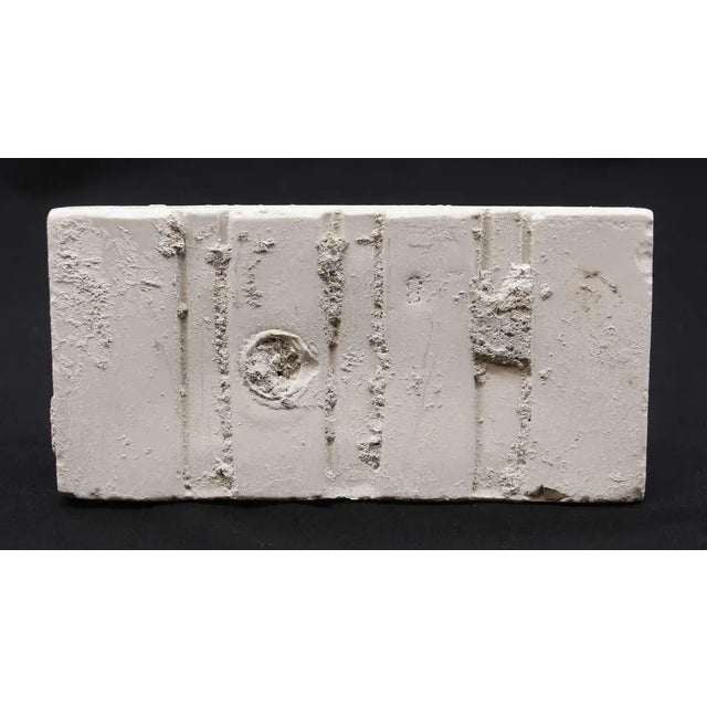 Vintage 6 In. Ceramic White Wall Toothbrush Holder For Sale - Image 6 of 6