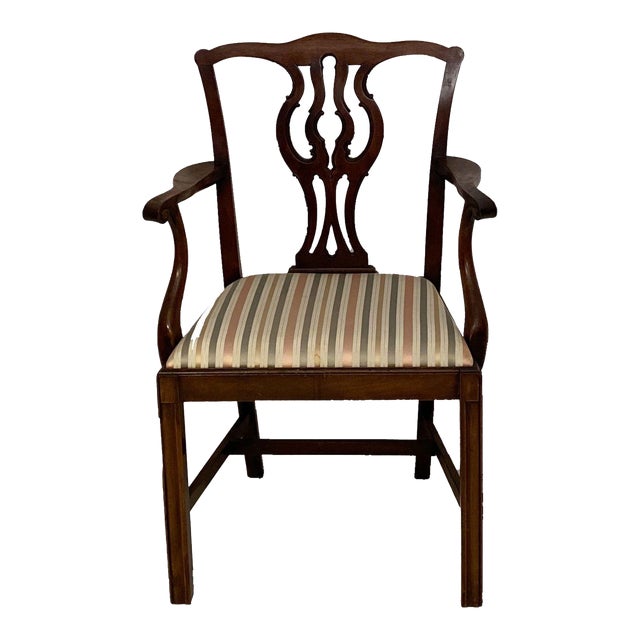 19th Century Chippendale Armchair For Sale