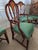 1990s Baker Inlaid Mahogany Norfolk Hepplewhite Dining Room Chairs For Sale In Tulsa - Image 6 of 17