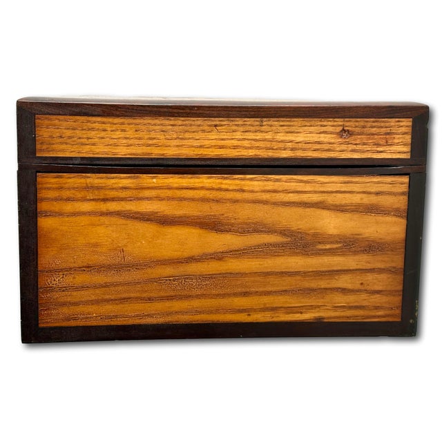 Outstanding Antique Hand Made American Chestnut & Genuine Rosewood Documant Box With Exotic Wood Inlays - Circa 1870s For Sale - Image 15 of 18
