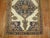 Authentic Persian Ferehan throw rug with an ivory field. 3'3'' x 5'1''