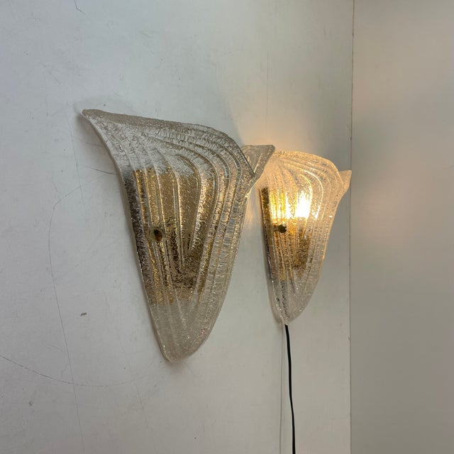 1980s Murano Graniglia Wall Lamps by Italamp, Italy, 1980s, Set of 2 For Sale - Image 5 of 16