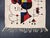 1960s wall hanging tapestry in the style of Joan Miro. Excellent condition.