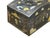 1990s Black Lacquer Chinoiserie-Style Gold Silver Scenery Graphic Rectangular Box For Sale - Image 5 of 15