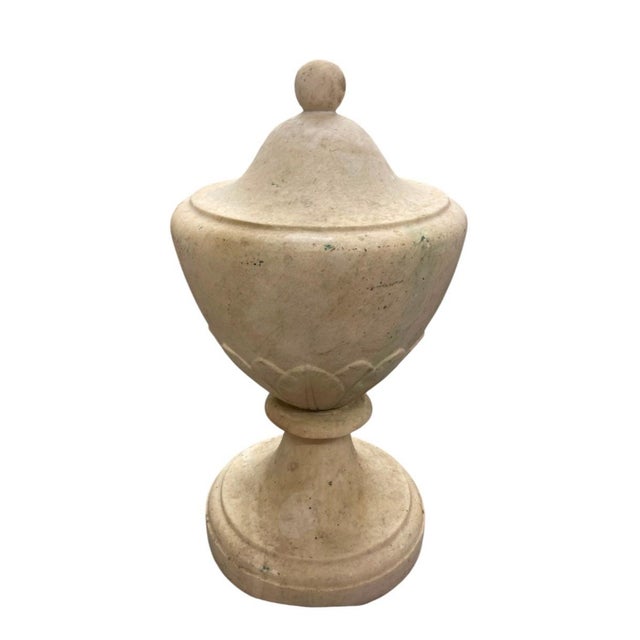 2000 - 2009 Vintage Italian Carved Marble Finial For Sale - Image 5 of 12
