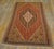 Textile 1900s Brown Red Medalion Antique Kilim Senneh Rug 4'0" X 6'6" Handknotted Wool Carpet For Sale - Image 7 of 10