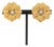 Floriform Yellow Gold and Diamond Earrings For Sale